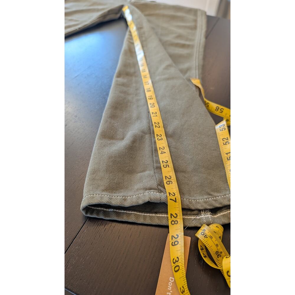 Reformation Jeans Size 30 Cowboy High Rise Straight Jeans Kalamata Green NWT - Picture 7 of 8